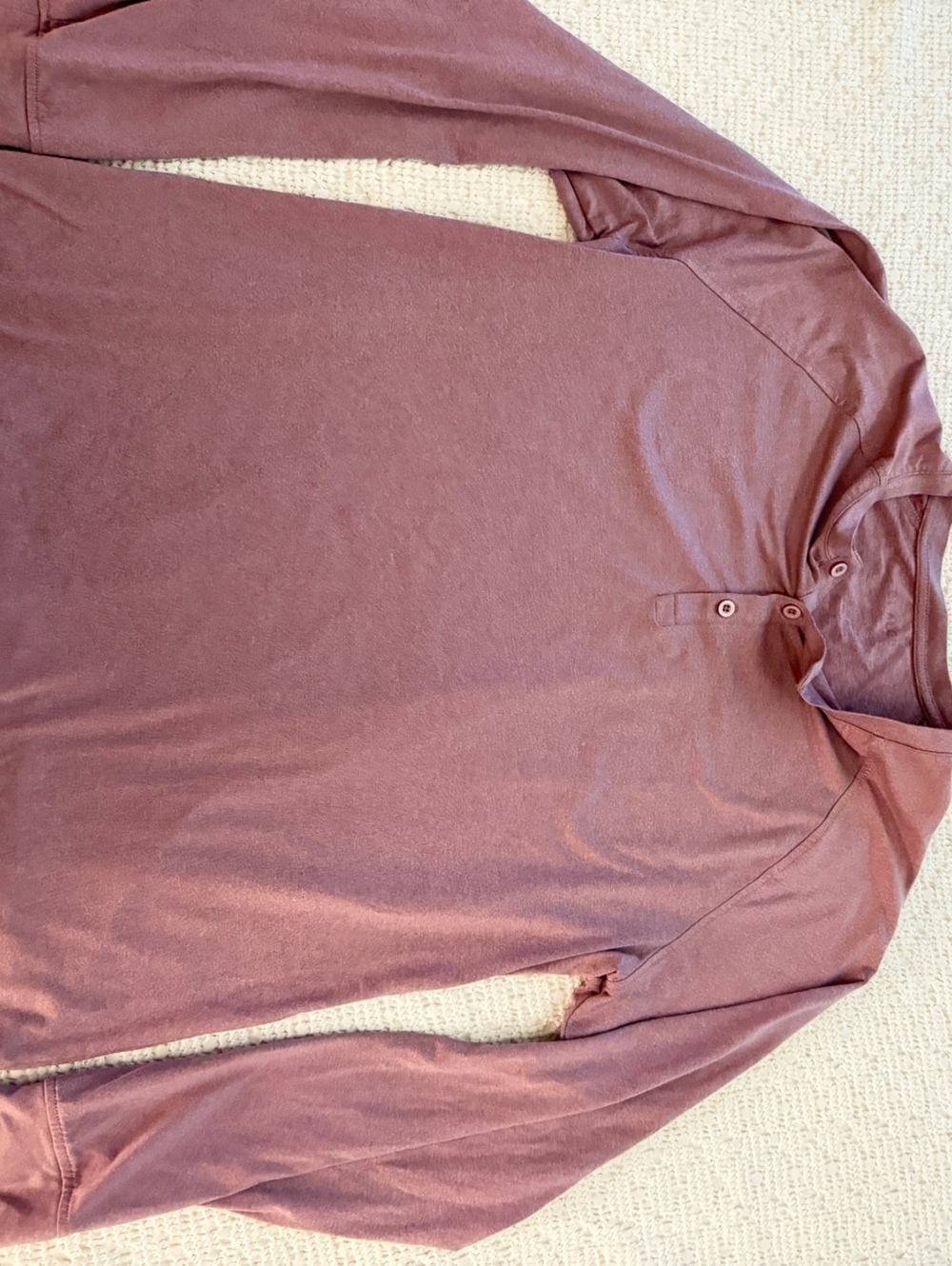 ALGO Long Sleeve Henley Shirt